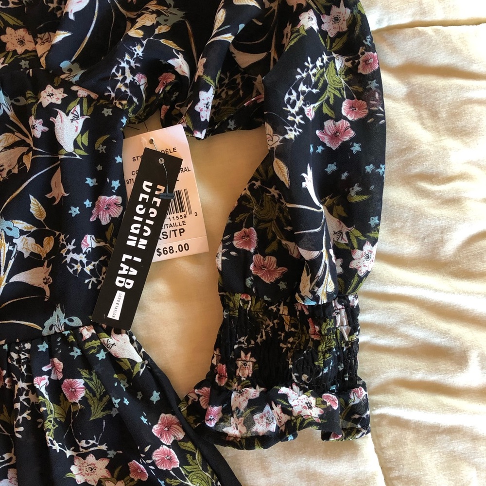 ♥️ HP 🌸Design Lab Hobo Style Adorable Floral Dress - XS - Picture 7 of 8